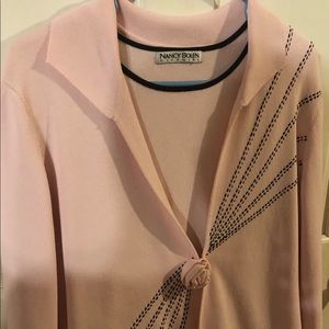 Sweater set pink and black